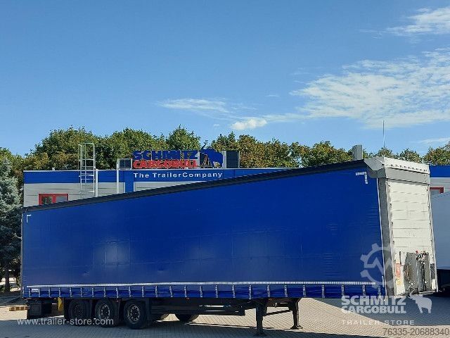 Open semitrailer with tarp Schmitz Cargobull Curtainsider Mega