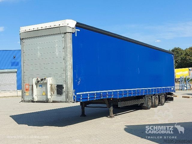 Open semitrailer with tarp Schmitz Cargobull Curtainsider Mega