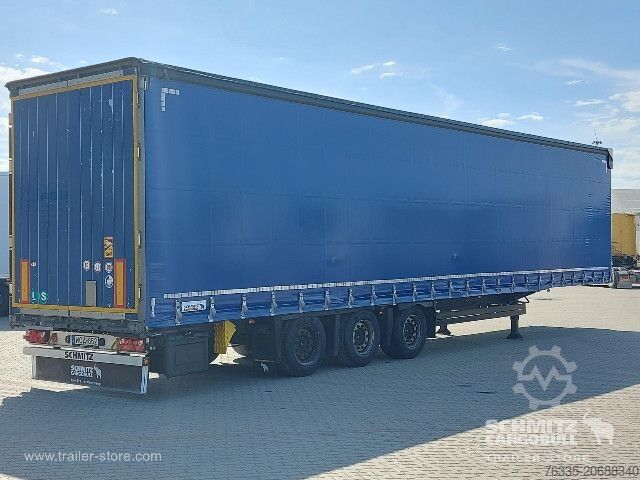 Open semitrailer with tarp Schmitz Cargobull Curtainsider Mega