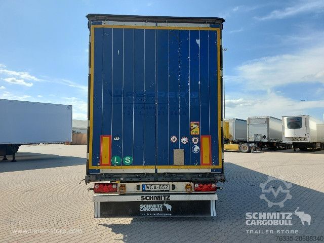 Open semitrailer with tarp Schmitz Cargobull Curtainsider Mega