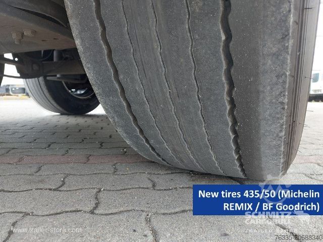 Open semitrailer with tarp Schmitz Cargobull Curtainsider Mega