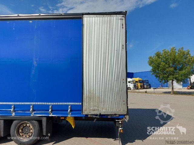 Open semitrailer with tarp Schmitz Cargobull Curtainsider Mega