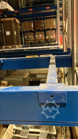 Tiefenauflage Tiefensteg Palettenregal SSI Schäfer/ 1050 mm/ Traversenauflage: 60 mm/ Materialfarbe: blau