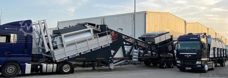 Concrete mixing plant Polygonmach PMC-120   120m3 hour mobile concrete batching p...