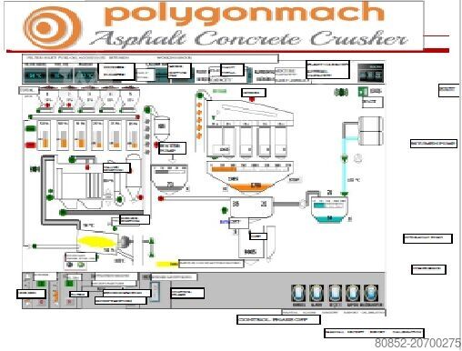 Asphaltmischanlage Polygonmach 240 Tons per hour batch type tower aphalt plant