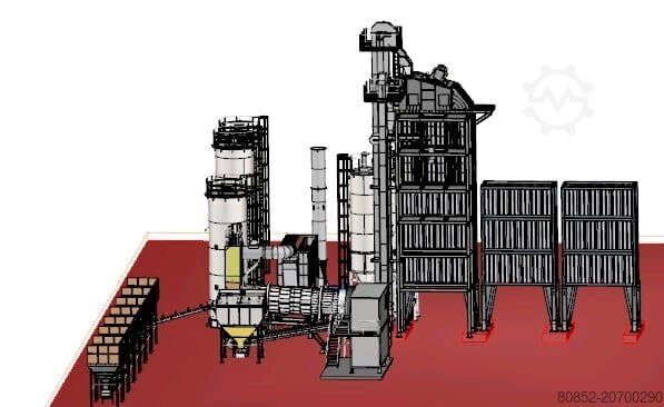 Asphaltmischanlage Polygonmach 320tph Stationary asphalt plant with 270 tons h...