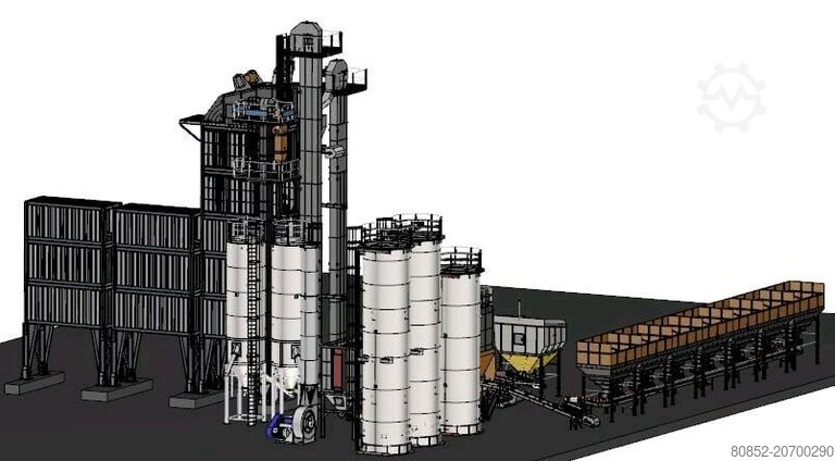 Asphaltmischanlage Polygonmach 320tph Stationary asphalt plant with 270 tons h...
