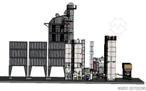Asphaltmischanlage Polygonmach 320tph Stationary asphalt plant with 270 tons h...
