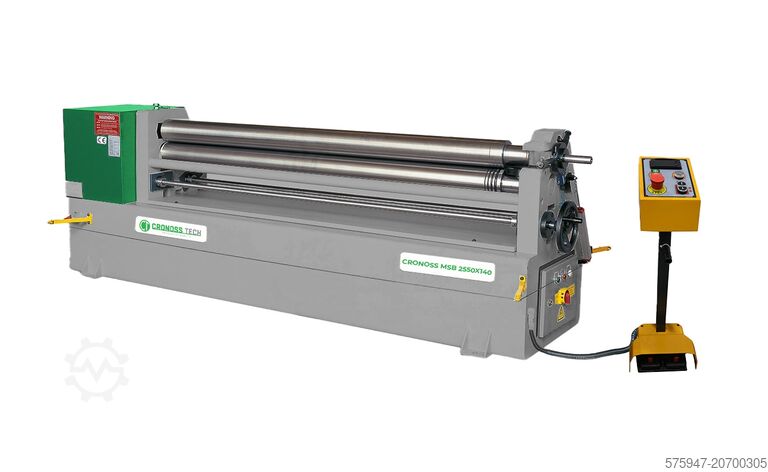 2550x6 mm – 3 Oberwalzen motorbetriebene Rundbiegemaschine CRONOSSTECH MSB 2550X190