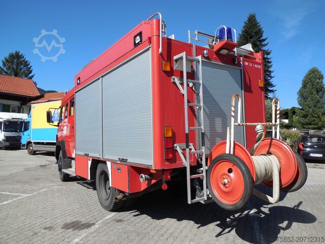Feuerwehr/Rettung Mercedes-Benz 1124 AF LF 16 Löschfahrzeug Schlauchhaspel Metz Pumpe Feuerwehr