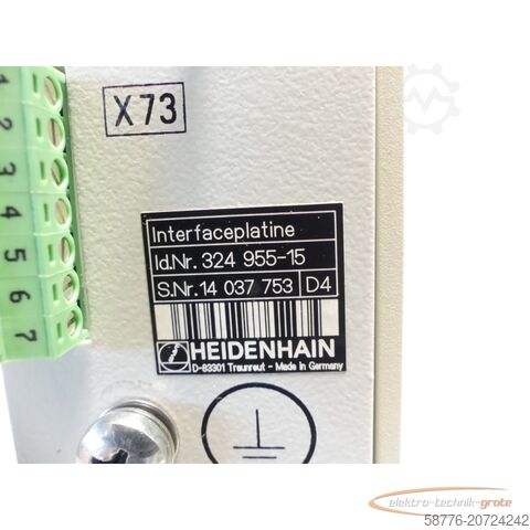 Component Heidenhain 324 955-15 Interfaceplatine SN: 14  generalüberholt mit 3 Monaten Gewährleistung-