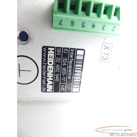 Component Heidenhain 324 955-17 Interfaceplatine SN: 32482946 - generalü. mit 3 Mo. Gew.-