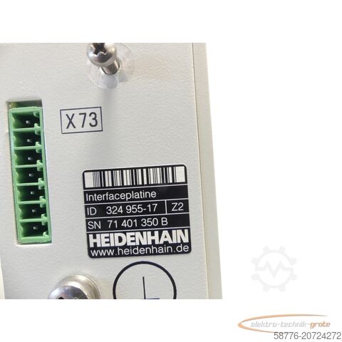 Component Heidenhain 324 955-17 Interfaceplatine SN: 71 401 350 B - generalüberholt mit 3 Monaten Gewährleistung-