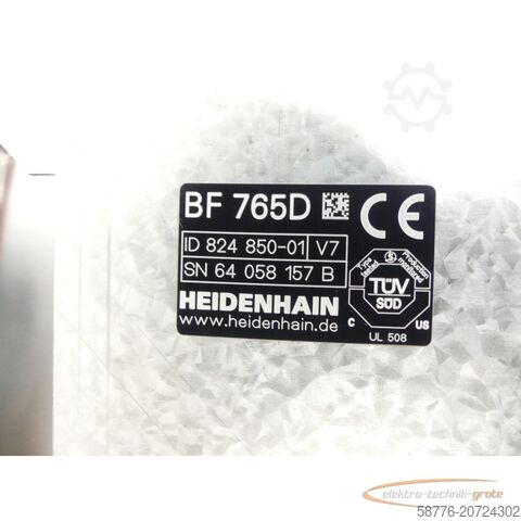 Component Heidenhain BF 765D Display ID 824 850-01 V7 SN 64058157B - -