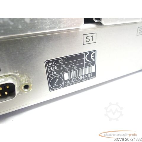 Component Heidenhain HRA 120 ID: 261 097-11 Handradadapter SN: 8131318