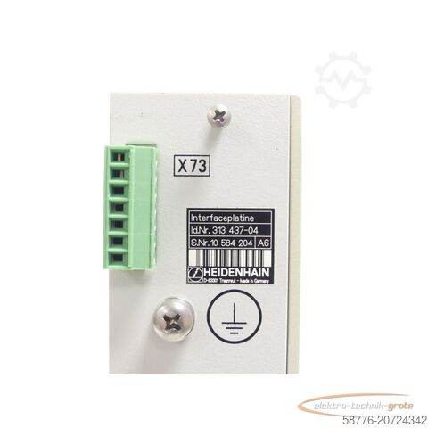 Component Heidenhain Id. 313 437-04 Interfaceplatine SN:10584204 - generalüberholt mit 3 Monaten Gewährleistung-