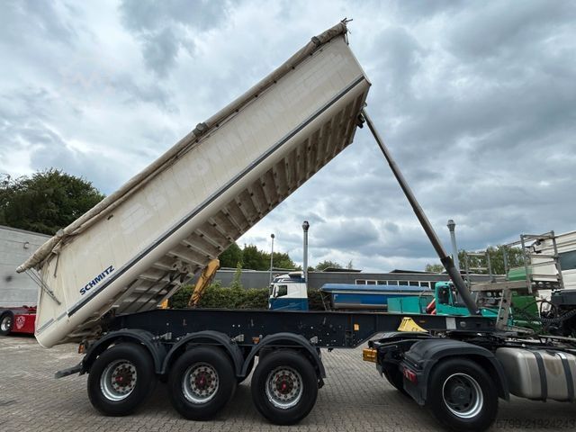Tipper semitrailer SCHMITZ CARGOBULL Kippauflieger mit 3 Achsen ALU