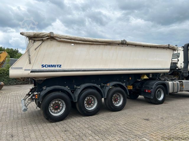 Tipper semitrailer SCHMITZ CARGOBULL Kippauflieger mit 3 Achsen ALU