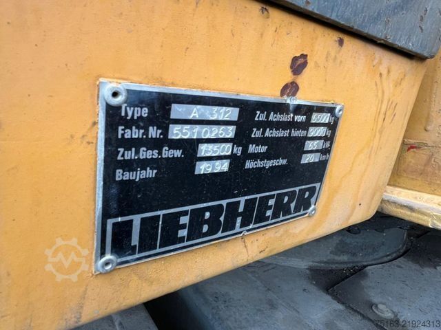 Mobile excavator LIEBHERR A 312 Bagger Deutsch Top