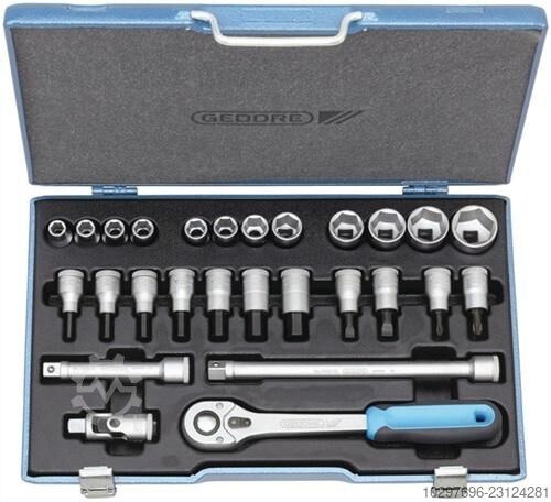 Socket set 19 IMU-10 - 1 piece Gedore 