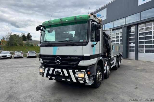 Truck mounted crane MERCEDES-BENZ Actros 3248 8x4 Hiab 477-6 SWS Kran/Haken