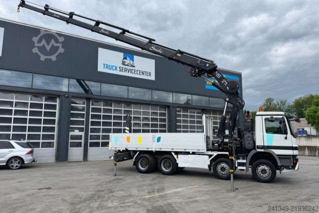 Truck mounted crane MERCEDES-BENZ Actros 3248 8x4 Hiab 477-6 SWS Kran/Haken