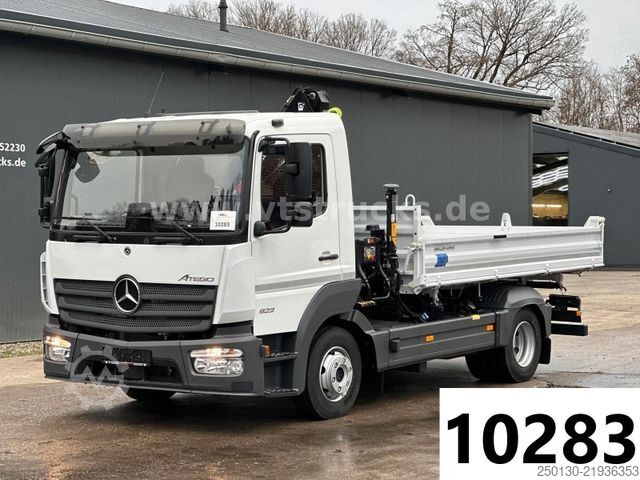 Three-sided tipper truck MERCEDES-BENZ Atego 823 4x2 Meiller DSK,HIAB-Ladekran *NEU*