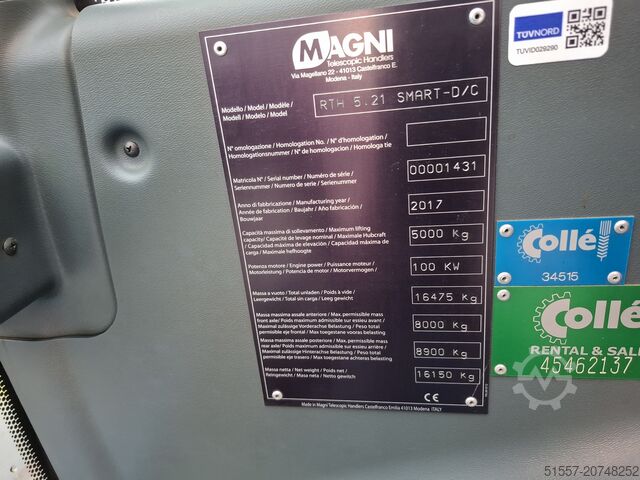 Teleskoplader MAGNI RTH 5.21 SMART | 2017