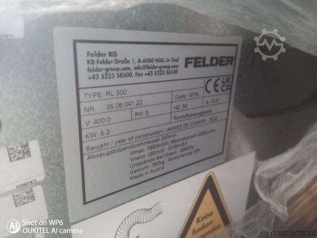 Industrieabsaugung Felder RL 300