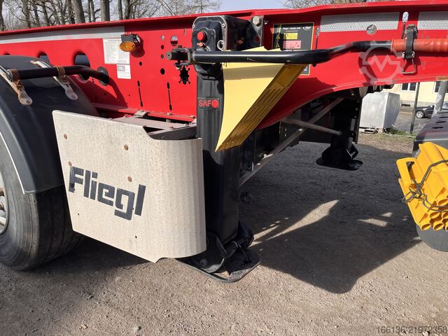Container chassis semi-trailer FLIEGL SDS 380 Chemie 20ft 725mm Überhang