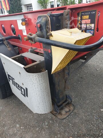 Container chassis semi-trailer FLIEGL SDS 380 Chemie 20ft 725mm Überhang
