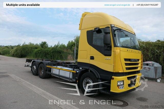 Wechselfahrgestell LKW iveco STRALIS AS 260 S42 Y/FS-CM ECO LBW AHK KLIMA INTARDER EURO-5 - Lenkachse