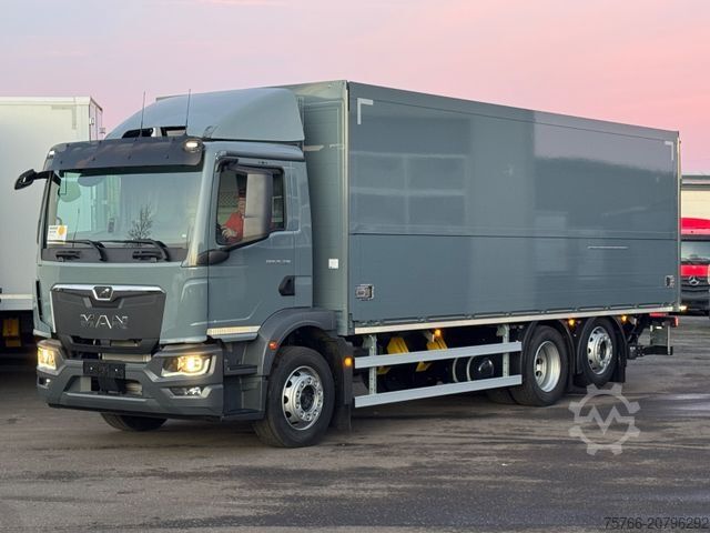 Box truck MAN TGM 26.320 L / LBW / LENKACHSE / 18 PAL
