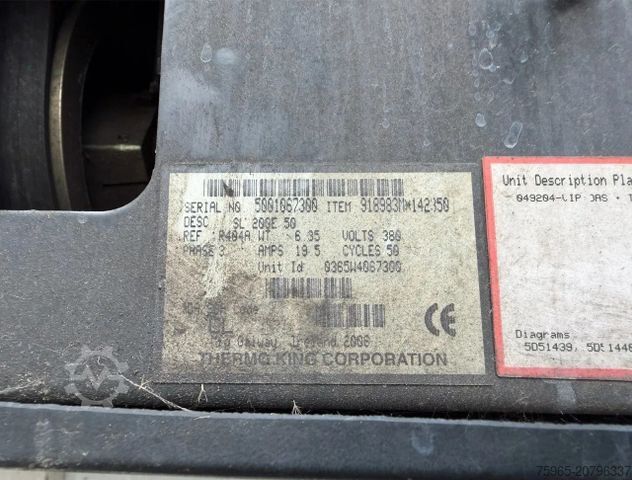 Kühlauflieger SCHMITZ CARGOBULL SKO24 THERMO KING SL200e 265 CM HIGH FLOWER WIDE