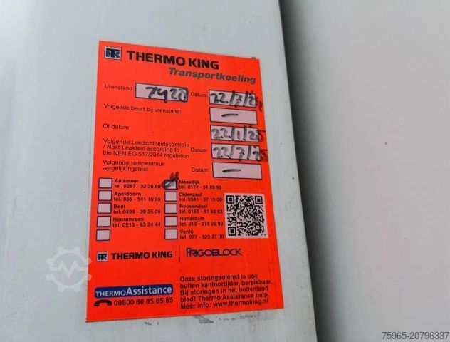 Kühlauflieger SCHMITZ CARGOBULL SKO24 THERMO KING SL200e 265 CM HIGH FLOWER WIDE