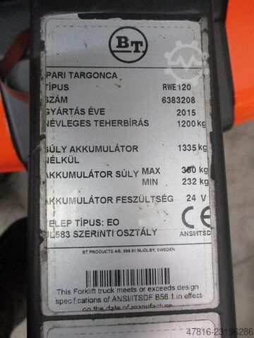 2015 TOYOTA BT RWE120 - 2920 BT RWE120