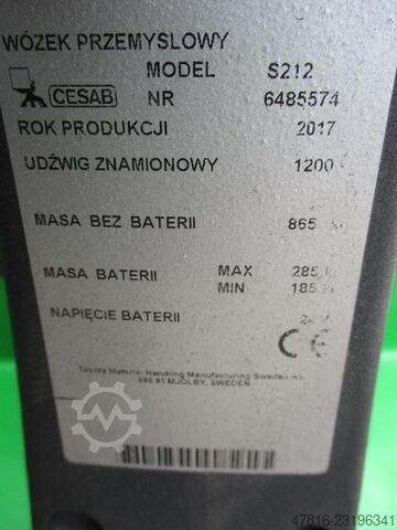 2017 CESAB S212 triplex - 264 CESAB S212