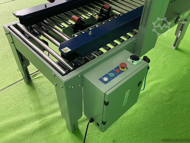 Carton sealer for opened cartons Kartonverschließmaschine min. B115/H110 MH-FJ-3A mit Deckelverschließmechanismus