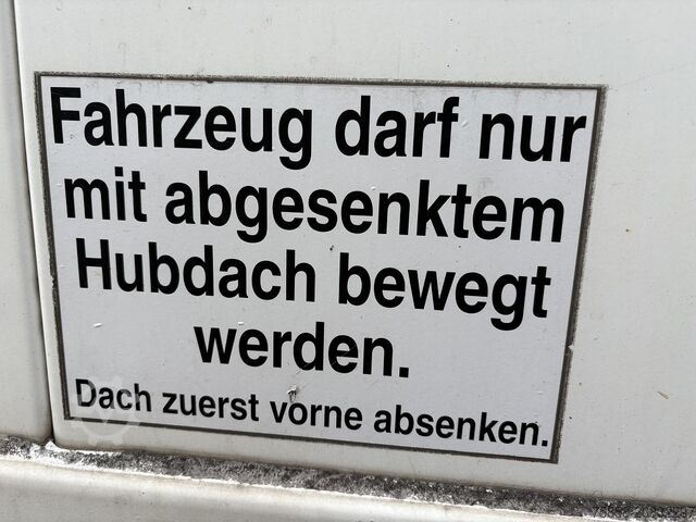 Wechselbrücke mit Pritsche & Plane Krone Jumbo 7,82m 3m hoch Hubdach + Edscha