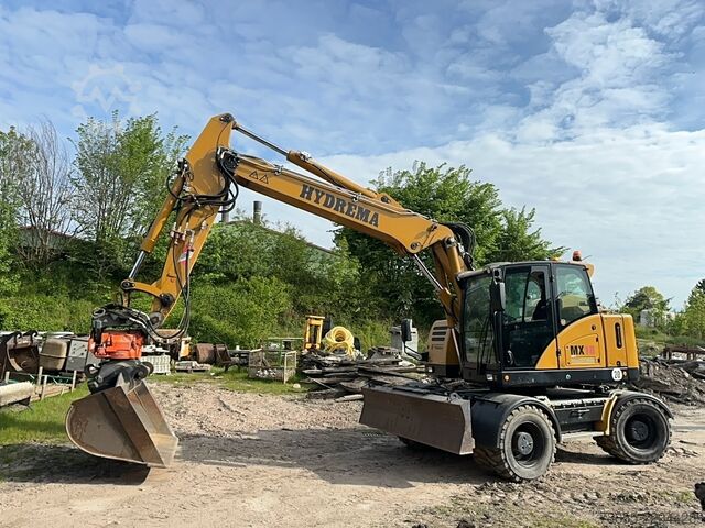 Wheeled Excavator Hydrema RB15-MX18 with tiltrotator, quick coupler and excavator bucket