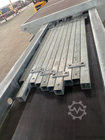 Open semitrailer Fliegl 3-Achs Plateausattel teleskopierbar
