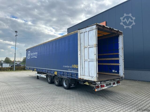 Krone MEGA / raising-roof / BPW + drumbrakes / timberstakespots / Huckepack Krone MEGA / raising-roof / BPW + drumbrakes / timber...