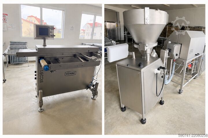 Complete hamburger production line Vemag Roobot 500 + FM250 + SC261