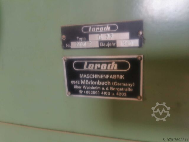 Gatter Sägeblatt Schärfmaschine Loroch G77