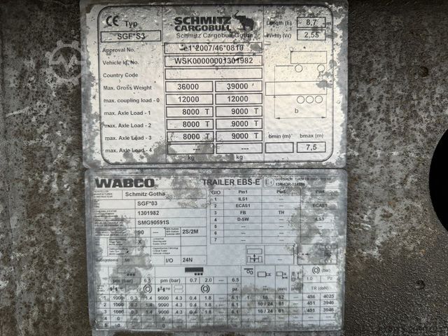 Tipper semitrailer SCHMITZ CARGOBULL Cargobull CARGOBULL GOTHA SKI 24 SL 7.2