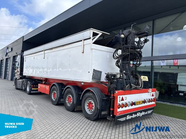 Standard-SZM Volvo FH16 750 6x2/4 i.c.m. KWB P3 oplegger met Hiab ...