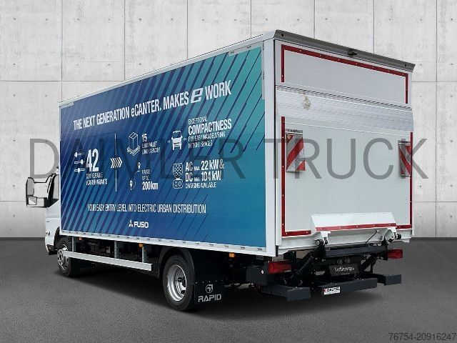 Box truck FUSO Mitsubishi eCanter 9C18 L-Bat4x2 Koffer LBW