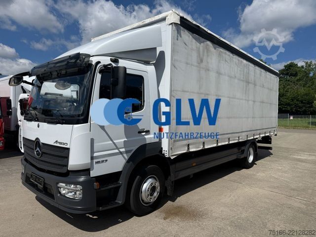 Flatbed truck with tarp MERCEDES-BENZ ATEGO 1527 L Pritsche/Plane 7,40 m*AHK+SCHIEBE