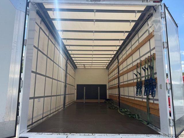 Flatbed truck with tarp MERCEDES-BENZ ATEGO 1527 L Pritsche/Plane 7,40 m*AHK+SCHIEBE
