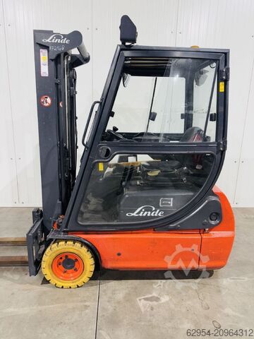 Electric 3-wheel forklift Linde E 16 C-02 Kabine Duplex